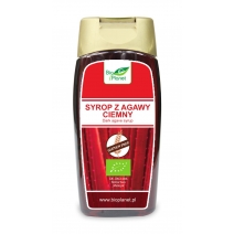 Syrop z agawy ciemny bezglutenowy 350 g (250 ml) BIO Bio Planet 