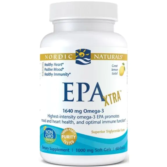 Nordic Naturals Kwas EPA Xtra 1640 mg, cytryna, 60 kapsułek cena 165,99zł
