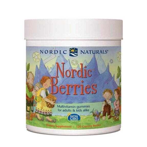 Nordic Berries żelki dla dzieci i dorosłych multiwitamina 120 sztuk Nordic Naturals cena 116,99zł