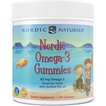 Nordic Omega-3 Żelki, 82 mg, mandarynka, 120 sztuk Nordic Naturals