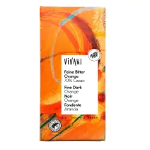 Czekolada gorzka z pomarańczą BIO 80g Vivani cena 15,49zł