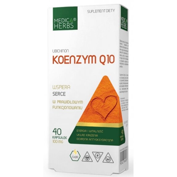 Medica Herbs koenzym Q10 100 mg 40 kapsułek cena 24,95zł