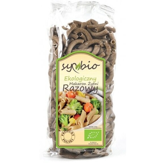 Makaron żytni razowy rurka 400 g BIO Symbio cena 5,90zł