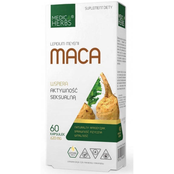 Medica Herbs maca wyciąg 620 mg 60 kapsułek cena €4,94