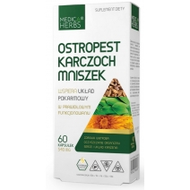 Medica Herbs ostropest, karczoch, mniszek 540 mg 60 kapsułek