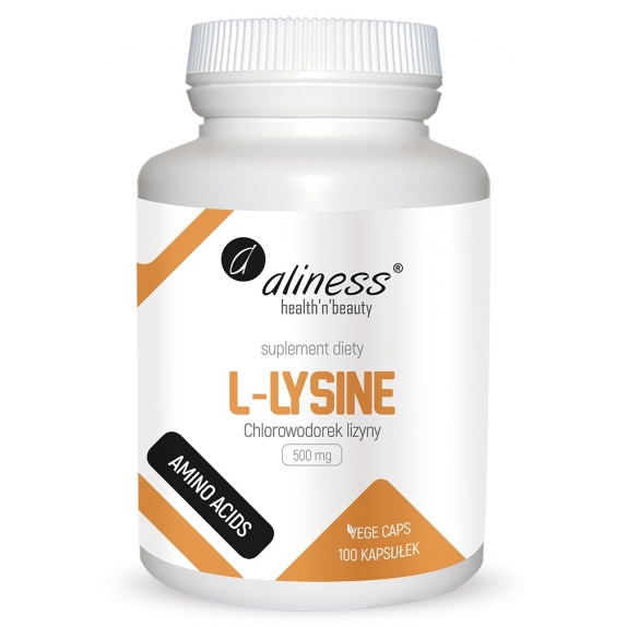 Aliness L-lysine (chlorowodorek) 500 mg 100 Vege kapsułek cena 26,90zł