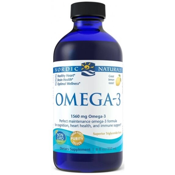 Nordic Naturals Omega-3 1560 mg, cytryna, 237 ml  cena 29,69$