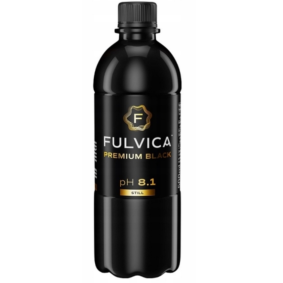 Czarna woda niegazowana Premium Black Water bez cukru 500ml Fulvica  cena 1,74$