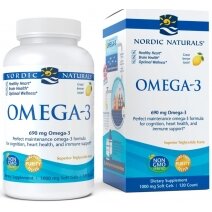 Nordic Naturals Omega-3 690 mg , cytryna, 120 kapsułek KWIETNIOWA PROMOCJA!