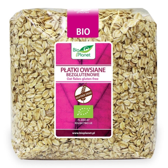 Płatki owsiane bezglutenowe 1 kg BIO Bio Planet cena 15,19zł