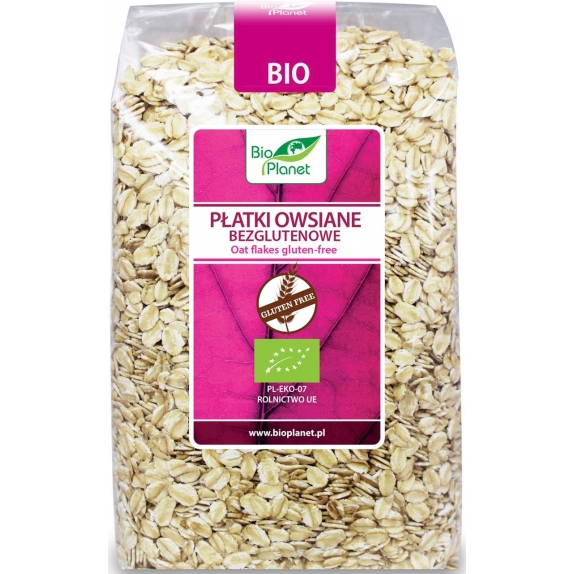 Płatki owsiane bezglutenowe 600 g BIO Bio Planet cena 2,64$