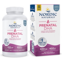 Nordic Naturals prenatal DHA (żelatyna rybna) 830 mg + D3 180 kapsułek