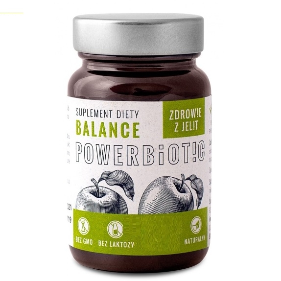 Powerbiotic Balance Jabłko 60 kapsułek Ecobiotics cena 29,70$