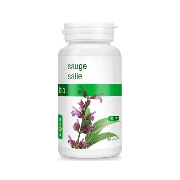 Szałwia w kapsułkach BIO 38,4 g 120 kapsułek Purasana cena 52,30zł