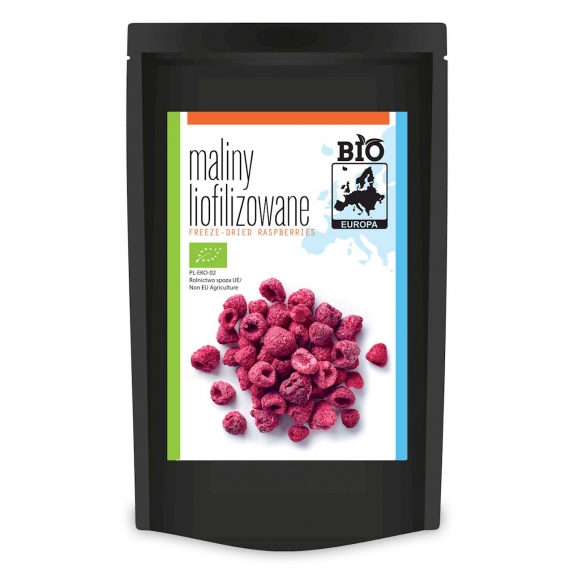 Maliny liofilizowane BIO 30 g Bio Europa MAJOWA PROMOCJA!  cena €5,30