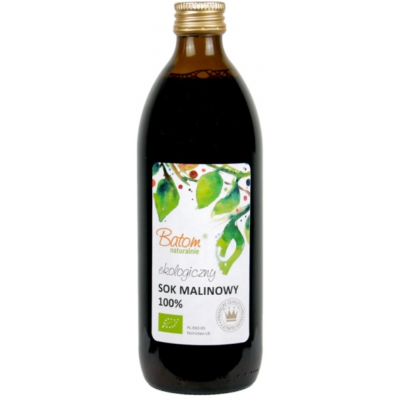 Sok malinowy NFC bez dodatku cukru 500 ml BIO Batom cena 36,07zł