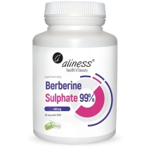 Aliness Berberyna Berberine Sulphate 99% 400mg 60vege caps