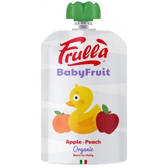 Przecier jabłkowo-brzoskwiniowy  BIO 100 g Frulla (Natura Nuova) PROMOCJA cena 3,80zł