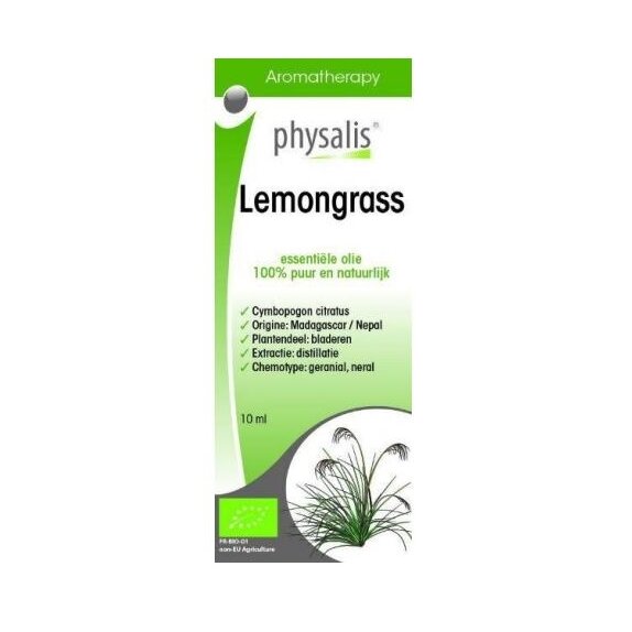 Physalis Olejek eteryczny Lemongrass  (Trawa cytrynowa) BIO 10 ml  cena 17,75zł