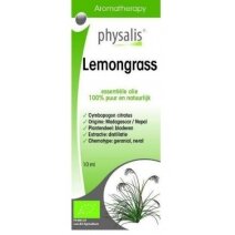 Physalis Olejek eteryczny Lemongrass  (Trawa cytrynowa) BIO 10 ml 