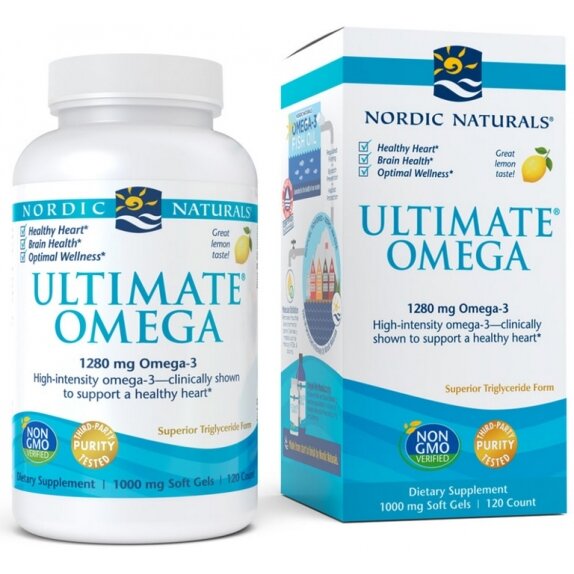 Nordic Naturals ultimate omega 1280 mg cytryna 120 kapsułek cena 201,99zł