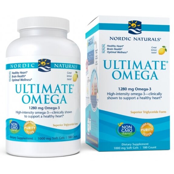 Nordic Naturals ultimate omega 1280 mg cytryna 180 kapsułek cena 280,99zł