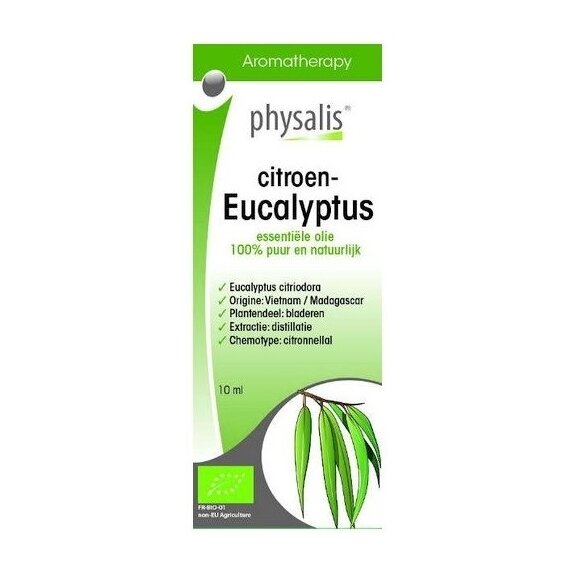 Olejek eteryczny Citroen eucalyptus (eukaliptus cytrynowy) BIO 10 ml Physalis cena 19,35zł