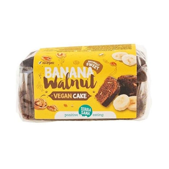 Ciasto bananowe z orzechami włoskimi 350g BIO Terrasana cena 7,23zł