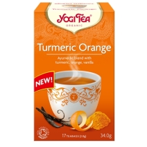Herbata kurkuma pomarańcza 17 saszetek BIO Yogi Tea