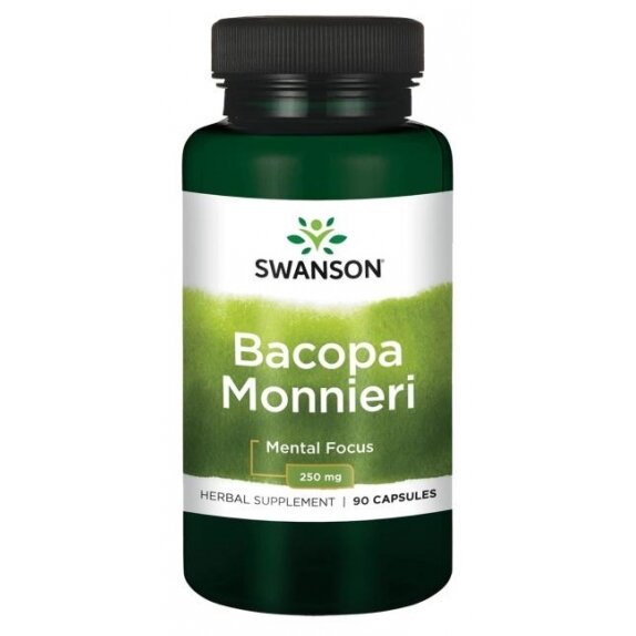 Swanson bacopa monniera BaCognize 90 kapsułek cena 13,36$