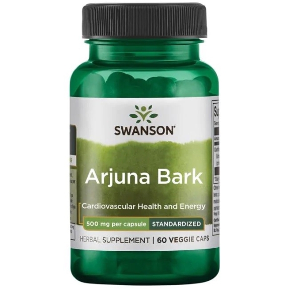 Swanson Arjuna extract 500 mg 60 kapsułek cena 59,90zł