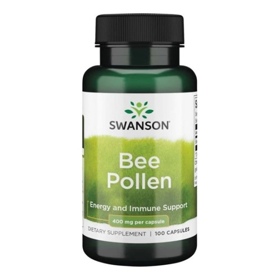 Swanson bee pollen (pyłek pszczeli) 400 mg 100 kapsułek cena 36,00zł