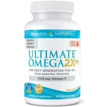 Nordic Naturals Ultimate Omega 2X Mini, 1120 mg Truskawka 60 mini kapsułek PROMOCJA!