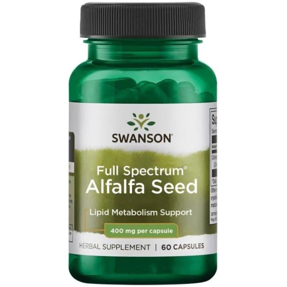 Swanson FS Alfalfa 400 mg 60 kapsułek cena 35,90zł
