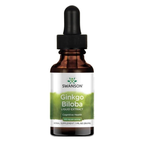 Swanson ginkgo biloba liquid ekstrakt 29,6 ml cena 69,99zł