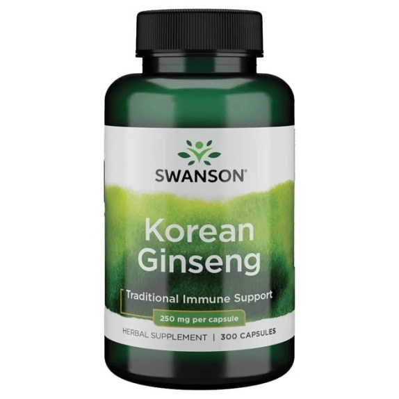 Swanson ginseng żeń-szeń 250 mg 300 kapsułek cena €28,29