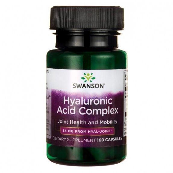 Swanson hyaluronic acid complex 60 kapsułek cena 82,90zł