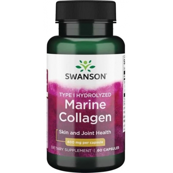 Swanson hydrolizowany kolagen z ryb typu I 60 kapsułek cena 11,58$