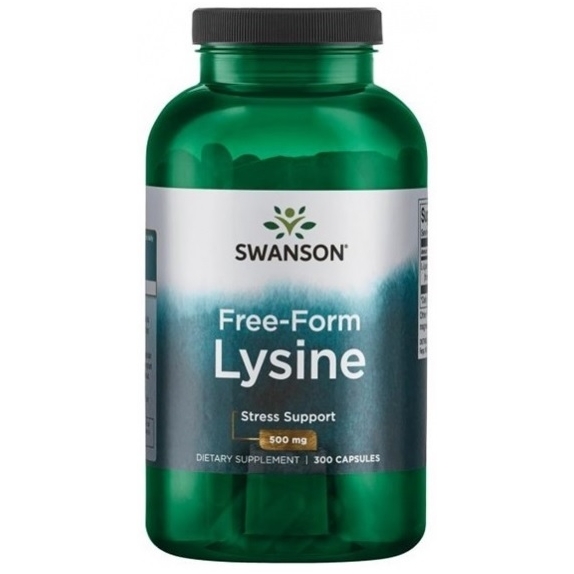 Swanson L-Lizyna 500mg 300kapsułek cena 15,63$