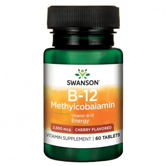 Swanson Metylokobalamina B-12 2500mcg 60 tabletek cena 34,49zł