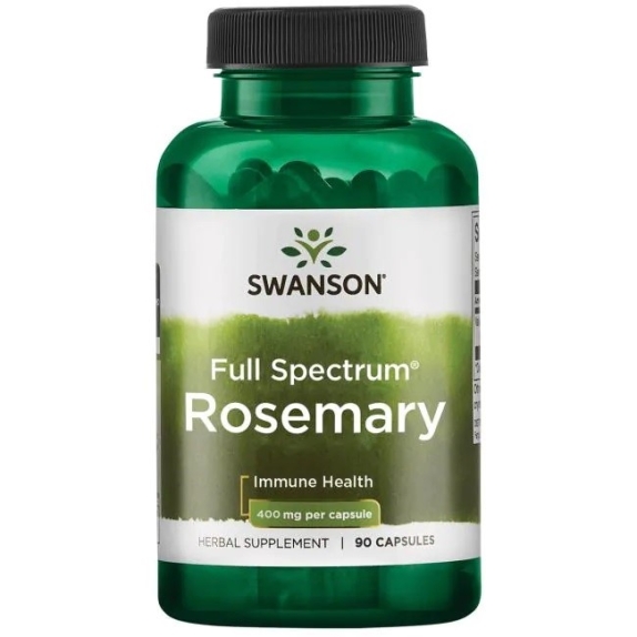 Swanson rozmaryn 400 mg 90 kapsułek cena 7,26$