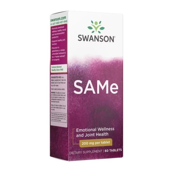 Swanson SAMe 200 mg 60 tabletek cena 199,90zł