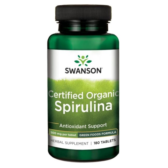 Swanson spirulina certified 180 tabletek  cena 46,90zł