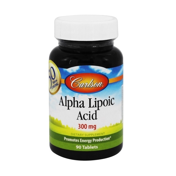 Carlson Labs Alpha Lipoic Acid, 300mg - 90 tabletek cena 132,19zł