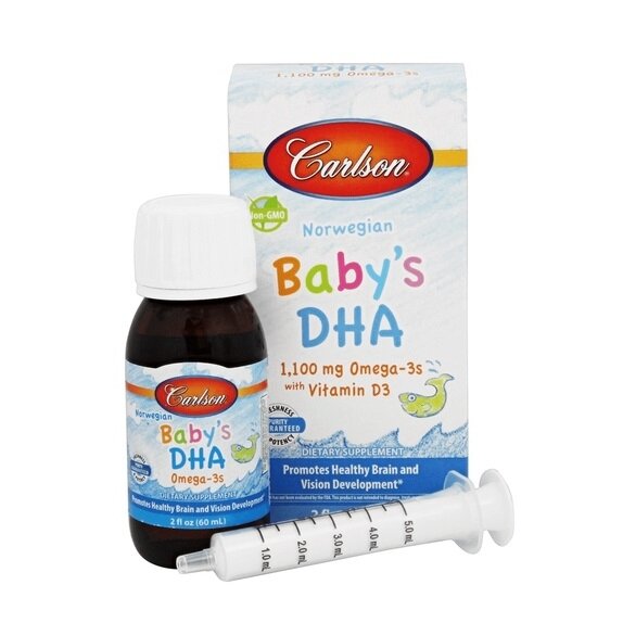 Carlson Labs Norwegian Baby's DHA Liquid - 60ml cena 66,90zł