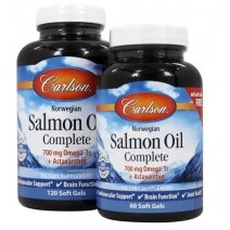 Carlson Labs Norwegian Salmon Oil Complete - 120 + 60 kapsułek