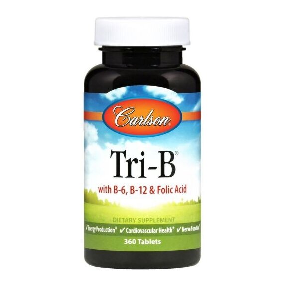 Carlson Labs Tri-B - 360 tabletek cena 90,19zł