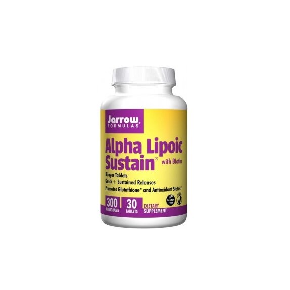 Jarrow Formulas Alpha Lipoic Sustain 300mg z biotyną 30 tabletek cena 46,95zł