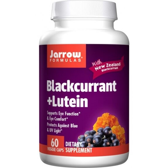 Jarrow Formulas Blackcurrant + Lutein 60 vege kapsułek cena 92,49zł