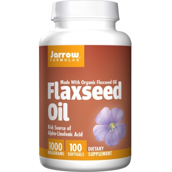 Jarrow Formulas Flaxseed Oil 1000mg 100 żelowych kapsułek cena 42,00zł